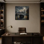 Premium Wall Art Kare Html Edition – CP-UK-LG-S-005 displayed in a contemporary gallery-inspired room