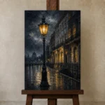 Premium Wall Art Dikey Html Edition – CP-UK-LG-V-001 displayed on a studio easel