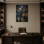 Premium Wall Art Dikey Html Edition – CP-UK-LG-V-001 displayed in a contemporary gallery-inspired room
