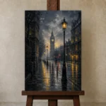 Premium Wall Art Dikey Html Edition – CP-UK-LG-V-002 displayed on a studio easel