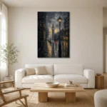 Premium Wall Art Dikey Html Edition – CP-UK-LG-V-002 styled in a refined neutral interior