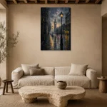 Premium Wall Art Dikey Html Edition – CP-UK-LG-V-002 presented in a sophisticated home setting