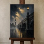 Premium Wall Art Dikey Html Edition – CP-UK-LG-V-003 displayed on a studio easel