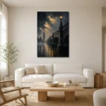 Premium Wall Art Dikey Html Edition – CP-UK-LG-V-003 styled in a refined neutral interior