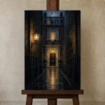 Premium Wall Art Dikey Html Edition – CP-UK-LG-V-004 displayed on a studio easel