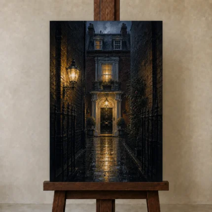 Premium Wall Art Dikey Html Edition – CP-UK-LG-V-004 displayed on a studio easel