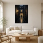 Premium Wall Art Dikey Html Edition – CP-UK-LG-V-004 styled in a refined neutral interior