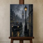 Premium Wall Art Dikey Html Edition – CP-UK-LG-V-005 displayed on a studio easel