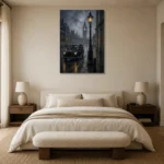 Premium Wall Art Dikey Html Edition – CP-UK-LG-V-005 showcased in an elegant minimalist interior