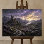 Premium Wall Art Yatay Html Edition – CP-UK-SH-H-001 displayed on a studio easel
