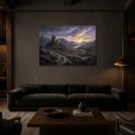 Premium Wall Art Yatay Html Edition – CP-UK-SH-H-001 shown in a warm modern interior