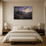 Premium Wall Art Yatay Html Edition – CP-UK-SH-H-001 showcased in an elegant minimalist interior