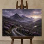 Premium Wall Art Yatay Html Edition – CP-UK-SH-H-002 displayed on a studio easel
