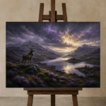 Premium Wall Art Yatay Html Edition – CP-UK-SH-H-003 displayed on a studio easel