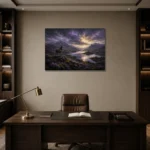 Premium Wall Art Yatay Html Edition – CP-UK-SH-H-003 displayed in a contemporary gallery-inspired room