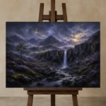 Premium Wall Art Yatay Html Edition – CP-UK-SH-H-004 displayed on a studio easel
