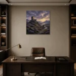 Premium Wall Art Kare Html Edition – CP-UK-SH-S-001 displayed in a contemporary gallery-inspired room