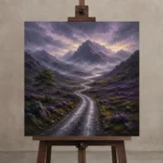 Premium Wall Art Kare Html Edition – CP-UK-SH-S-002 displayed on a studio easel