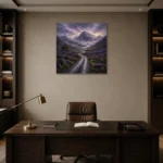 Premium Wall Art Kare Html Edition – CP-UK-SH-S-002 displayed in a contemporary gallery-inspired room