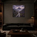 Premium Wall Art Kare Html Edition – CP-UK-SH-S-002 shown in a warm modern interior