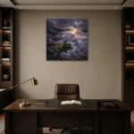 Premium Wall Art Kare Html Edition – CP-UK-SH-S-003 displayed in a contemporary gallery-inspired room