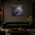 Premium Wall Art Kare Html Edition – CP-UK-SH-S-003 shown in a warm modern interior
