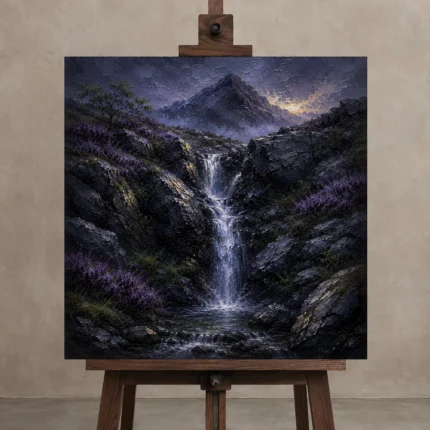 Premium Wall Art Kare Html Edition – CP-UK-SH-S-004 displayed on a studio easel