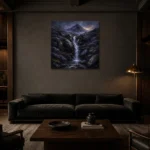 Premium Wall Art Kare Html Edition – CP-UK-SH-S-004 shown in a warm modern interior