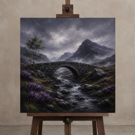 Premium Wall Art Kare Html Edition – CP-UK-SH-S-005 displayed on a studio easel
