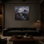 Premium Wall Art Kare Html Edition – CP-UK-SH-S-005 shown in a warm modern interior