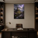 Premium Wall Art Dikey Html Edition – CP-UK-SH-V-001 displayed in a contemporary gallery-inspired room