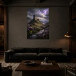 Premium Wall Art Dikey Html Edition – CP-UK-SH-V-001 shown in a warm modern interior