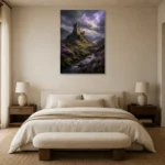Premium Wall Art Dikey Html Edition – CP-UK-SH-V-001 showcased in an elegant minimalist interior