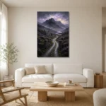 Premium Wall Art Dikey Html Edition – CP-UK-SH-V-002 styled in a refined neutral interior
