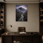 Premium Wall Art Dikey Html Edition – CP-UK-SH-V-002 displayed in a contemporary gallery-inspired room