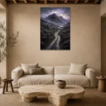 Premium Wall Art Dikey Html Edition – CP-UK-SH-V-002 presented in a sophisticated home setting