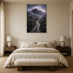 Premium Wall Art Dikey Html Edition – CP-UK-SH-V-002 showcased in an elegant minimalist interior
