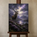 Premium Wall Art Dikey Html Edition – CP-UK-SH-V-003 displayed on a studio easel