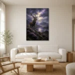 Premium Wall Art Dikey Html Edition – CP-UK-SH-V-003 styled in a refined neutral interior