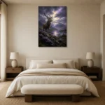 Premium Wall Art Dikey Html Edition – CP-UK-SH-V-003 showcased in an elegant minimalist interior