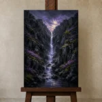 Premium Wall Art Dikey Html Edition – CP-UK-SH-V-004 displayed on a studio easel