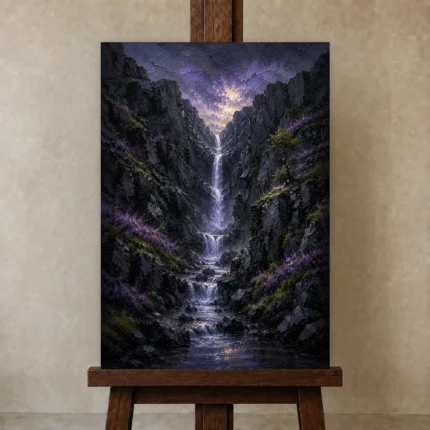 Premium Wall Art Dikey Html Edition – CP-UK-SH-V-004 displayed on a studio easel