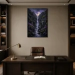 Premium Wall Art Dikey Html Edition – CP-UK-SH-V-004 displayed in a contemporary gallery-inspired room