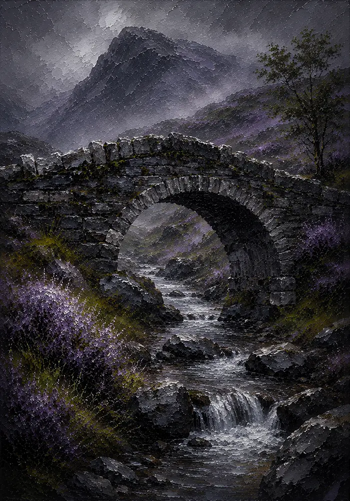 Highland Reliquary Scottish Highlands Wall Art Highland Heather Art Print