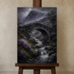 Premium Wall Art Dikey Html Edition – CP-UK-SH-V-005 displayed on a studio easel