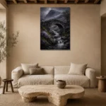 Premium Wall Art Dikey Html Edition – CP-UK-SH-V-005 presented in a sophisticated home setting