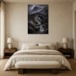 Premium Wall Art Dikey Html Edition – CP-UK-SH-V-005 showcased in an elegant minimalist interior