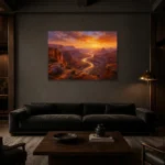 Premium Wall Art Yatay Html Edition – CP-US-DS-H-002 shown in a warm modern interior