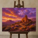 Premium Wall Art Yatay Html Edition – CP-US-DS-H-003 displayed on a studio easel