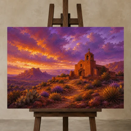 Premium Wall Art Yatay Html Edition – CP-US-DS-H-003 displayed on a studio easel